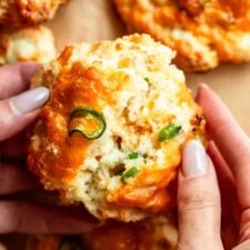 Jalapeño Cheddar Cottage Cheese Biscuits