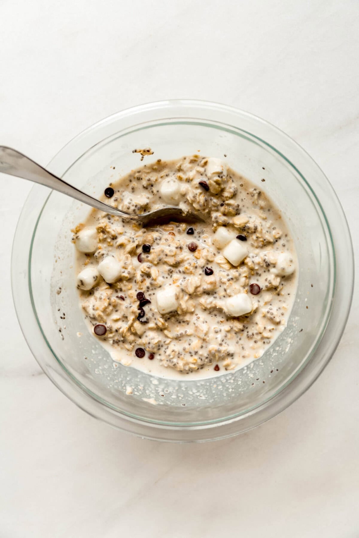 S'mores overnight oats.